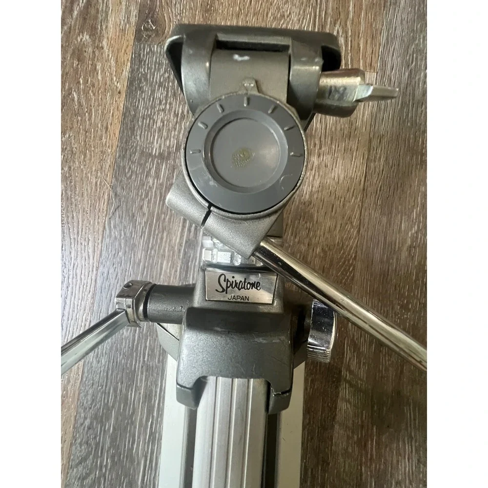 Spiratone Tripod Unisex OS Silver Vintage Aluminum Pan Tilt Head Japan